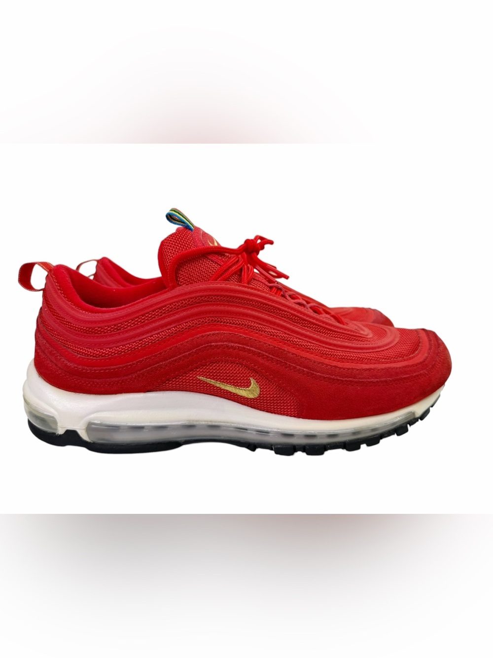 Nike Air Max 97 QS Olympic Rings Red Sneaker Gold Swoosh 2019 Mens Shoes Size 12